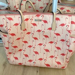 Kate Spade flamingo diaper bag